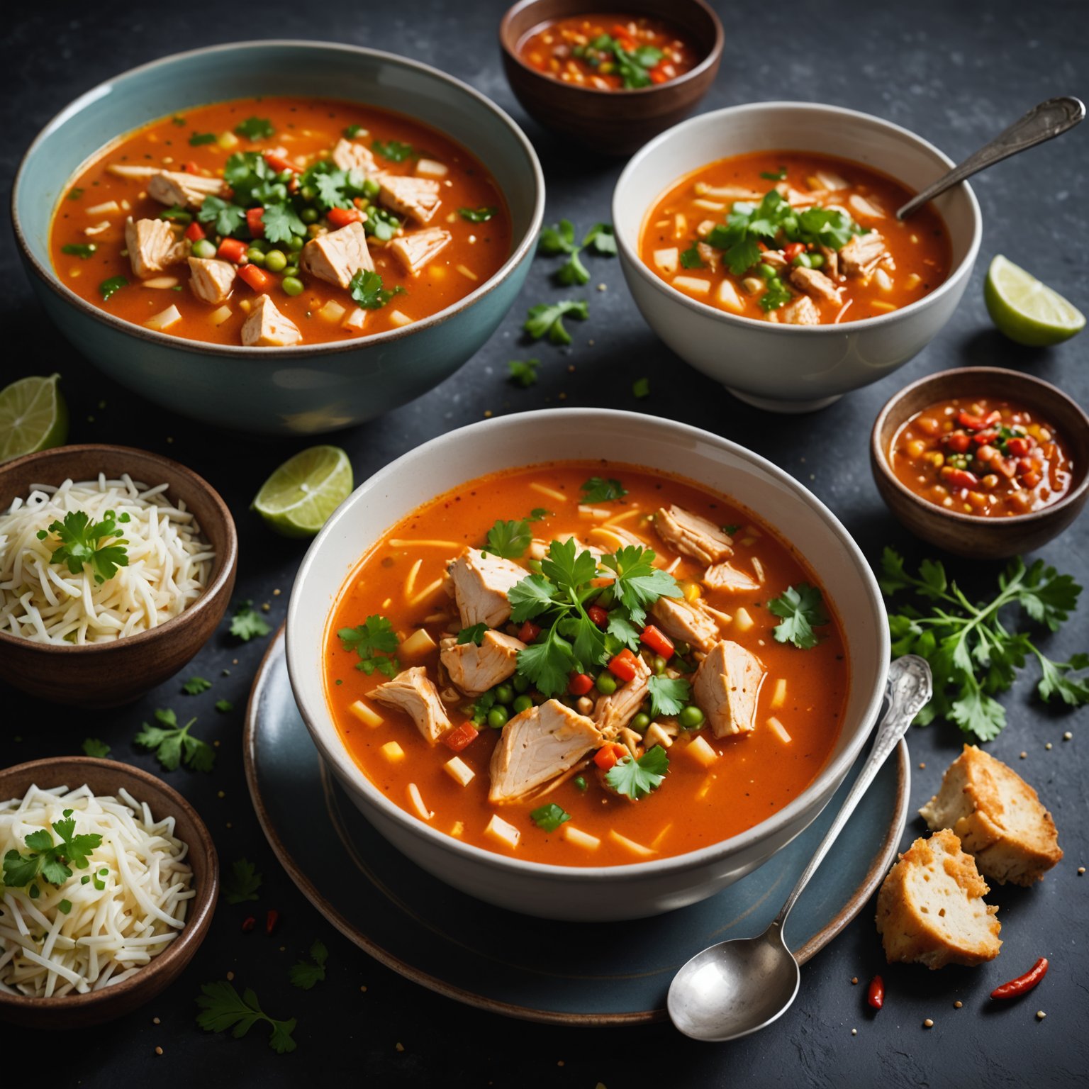 Catherines krydrede kyllingsuppe