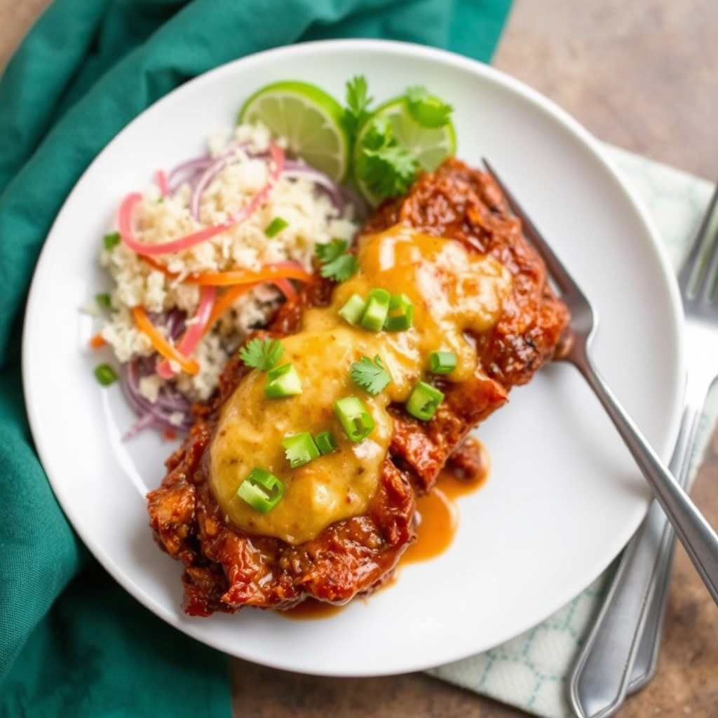 Cecina enchilada (svinekjøttskiver marinert i adobo)