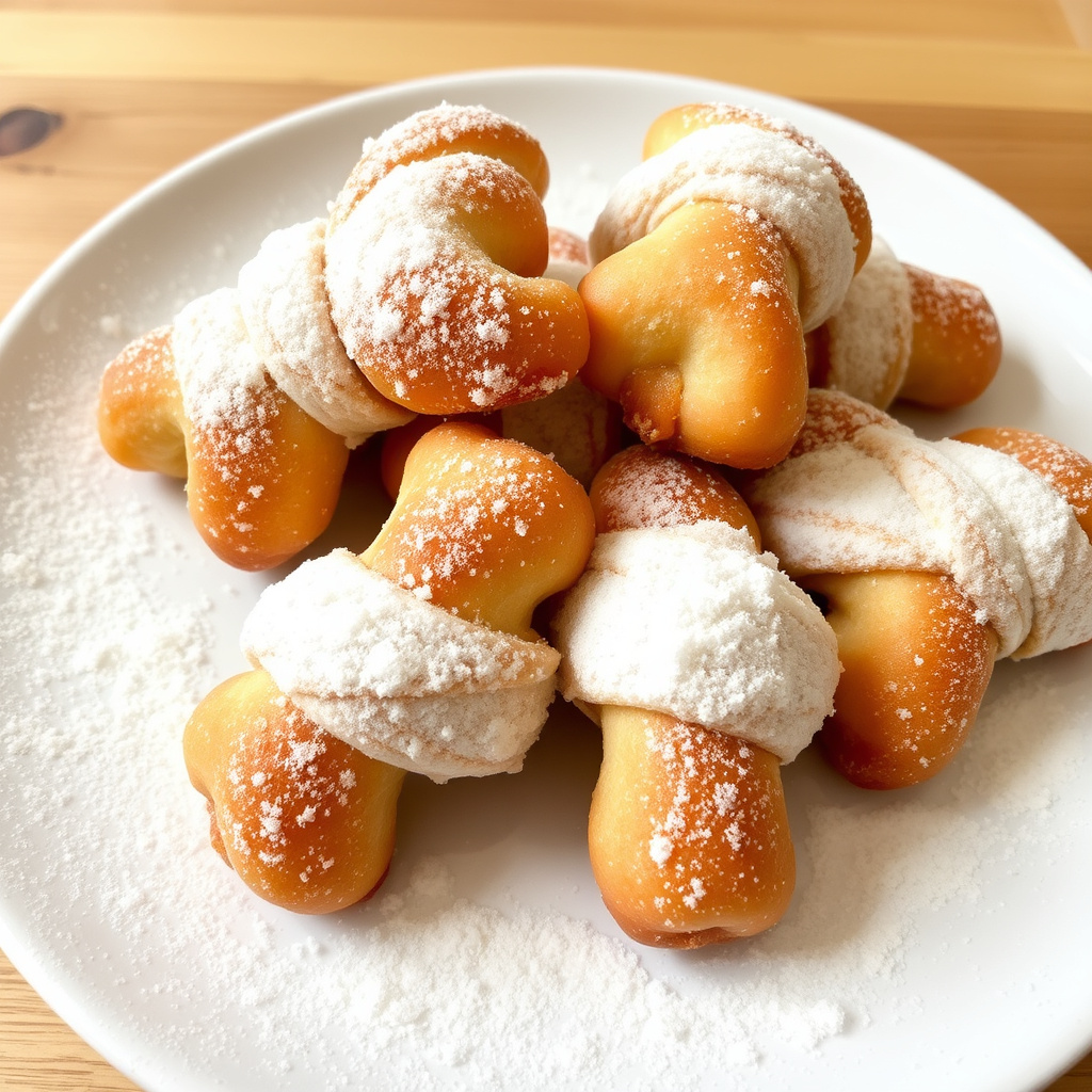 Cenci (friterte deigbuer med melis)