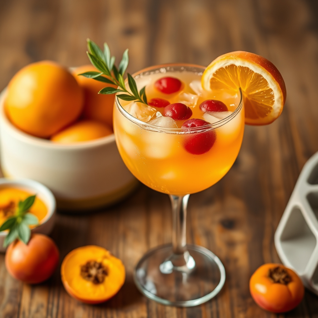 Forfriskende aprikospunsj med champagne