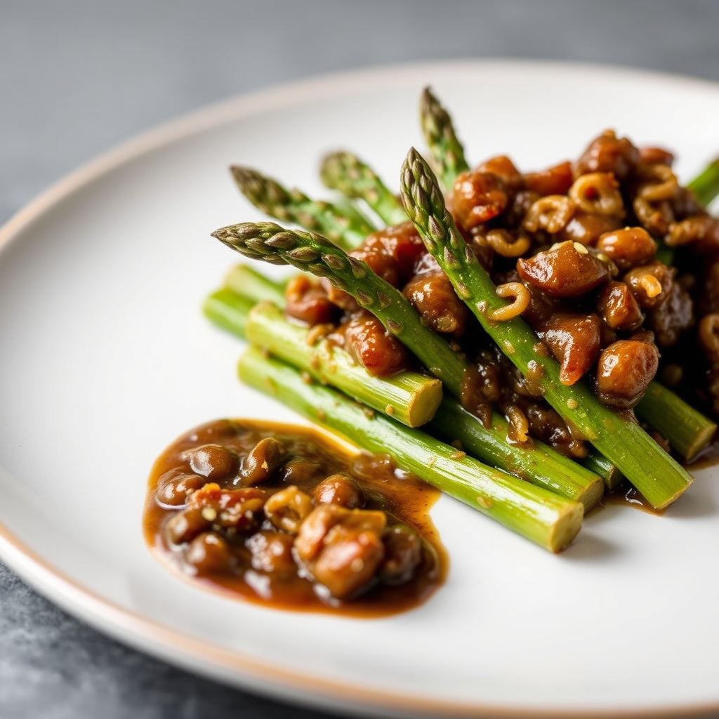 Charlie Palmers asparges med morellragout