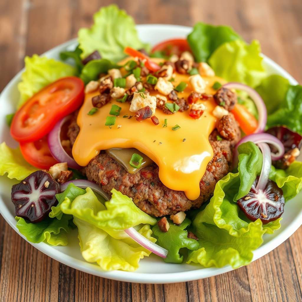Cheeseburger-salat