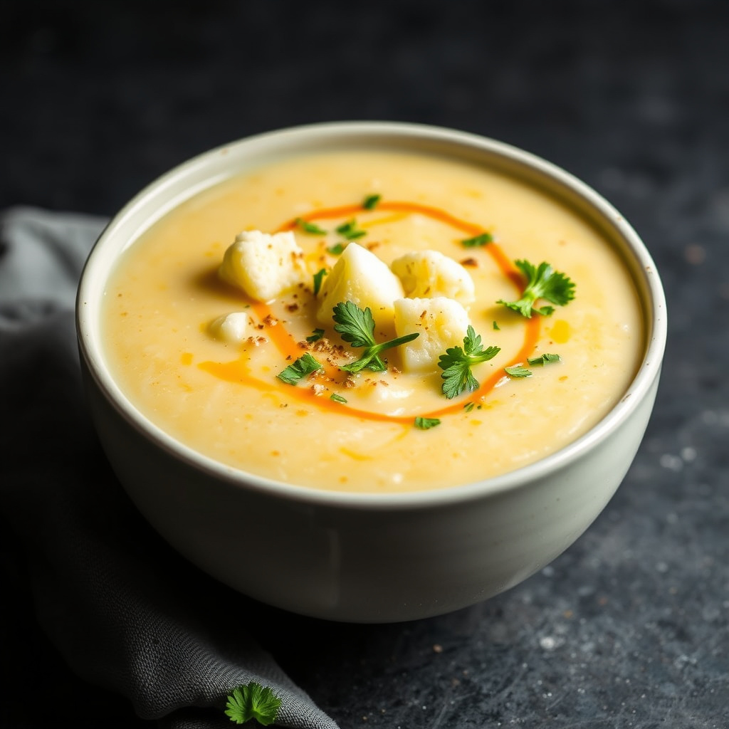 Cheesey blomkålsuppe
