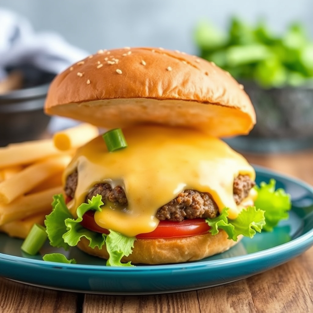 Cheesy cheeseburgere