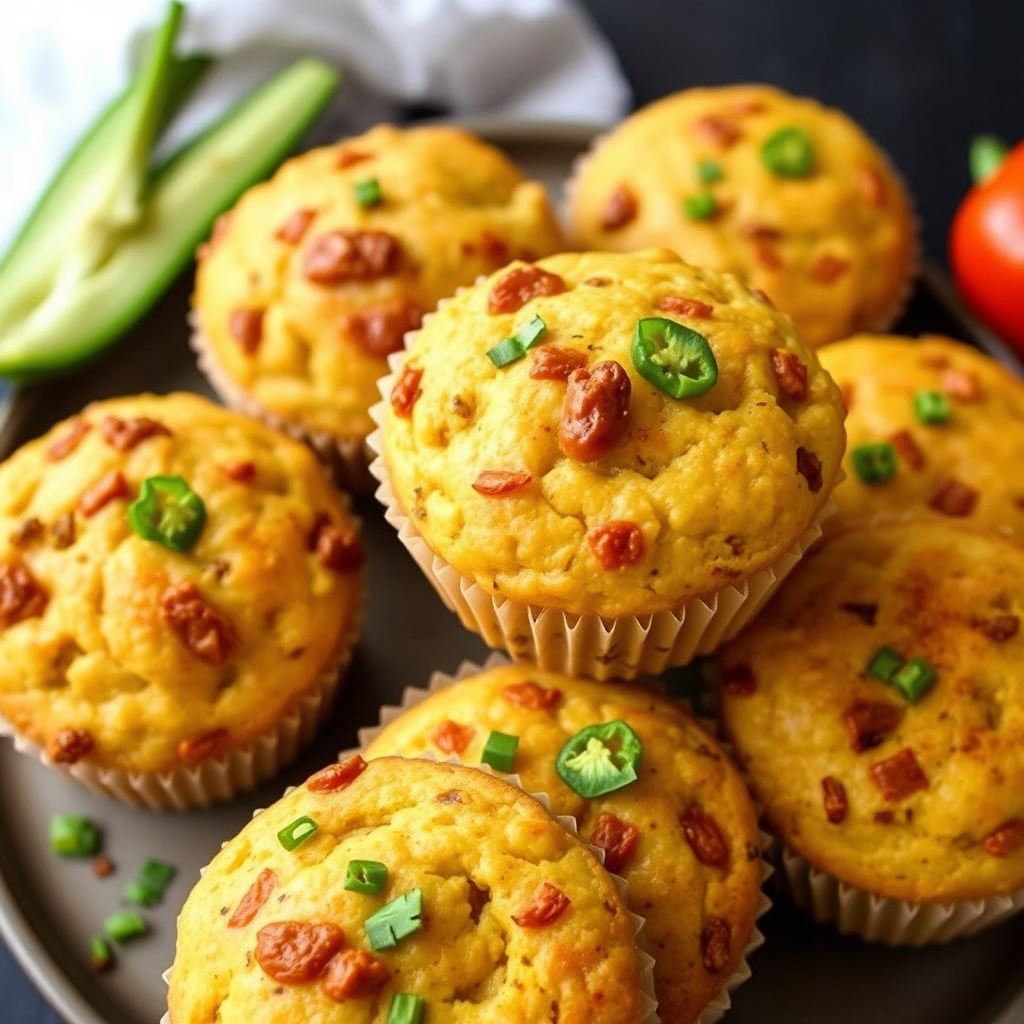 Cheesy Chile-muffins