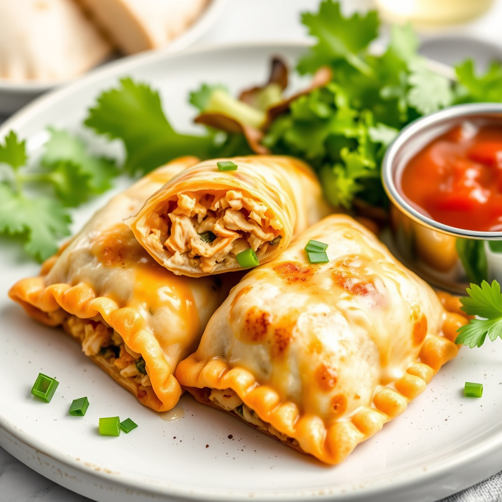 Cheesy kyllingempanadas