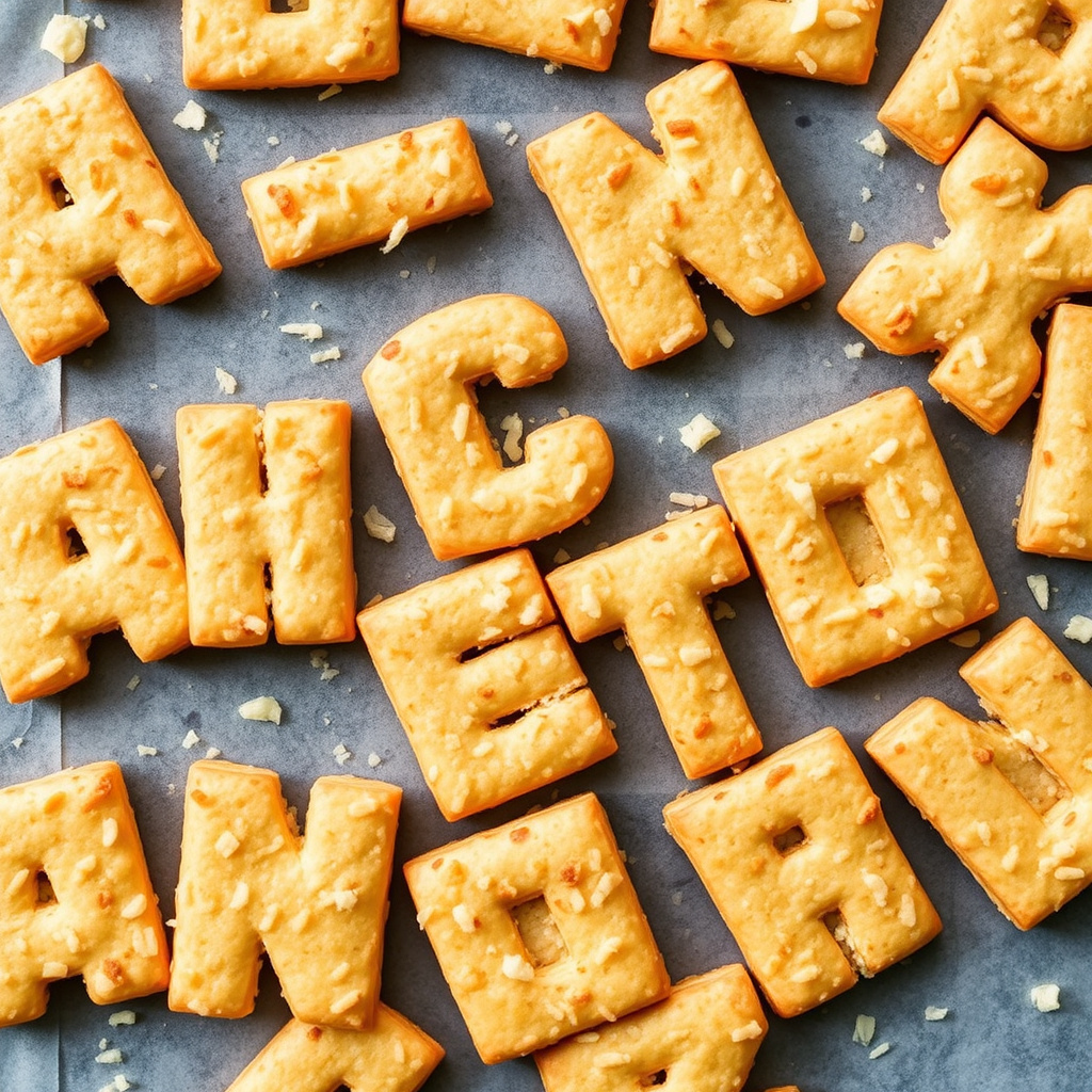 Cheezy Alphabet Crackers