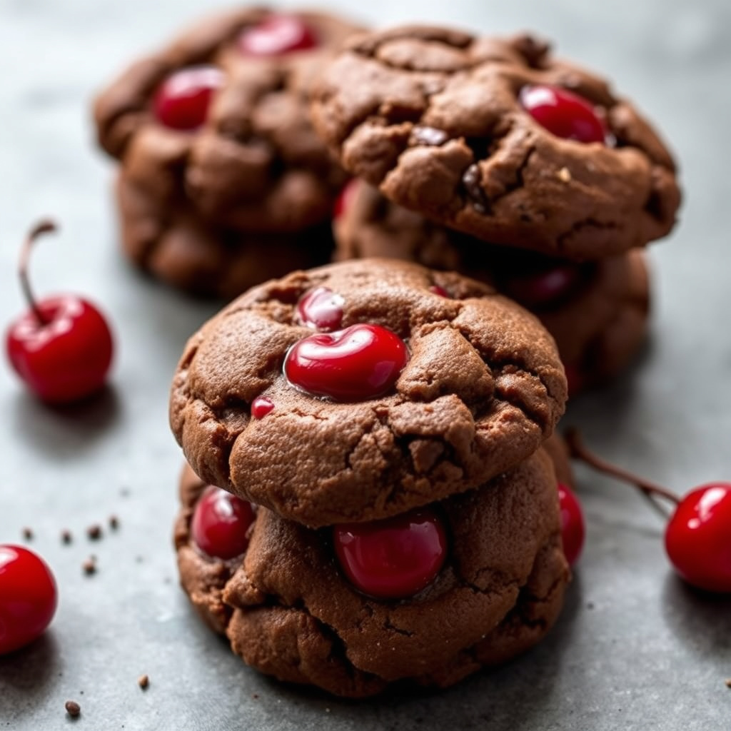 Cherry Double-Chocolate Cookies