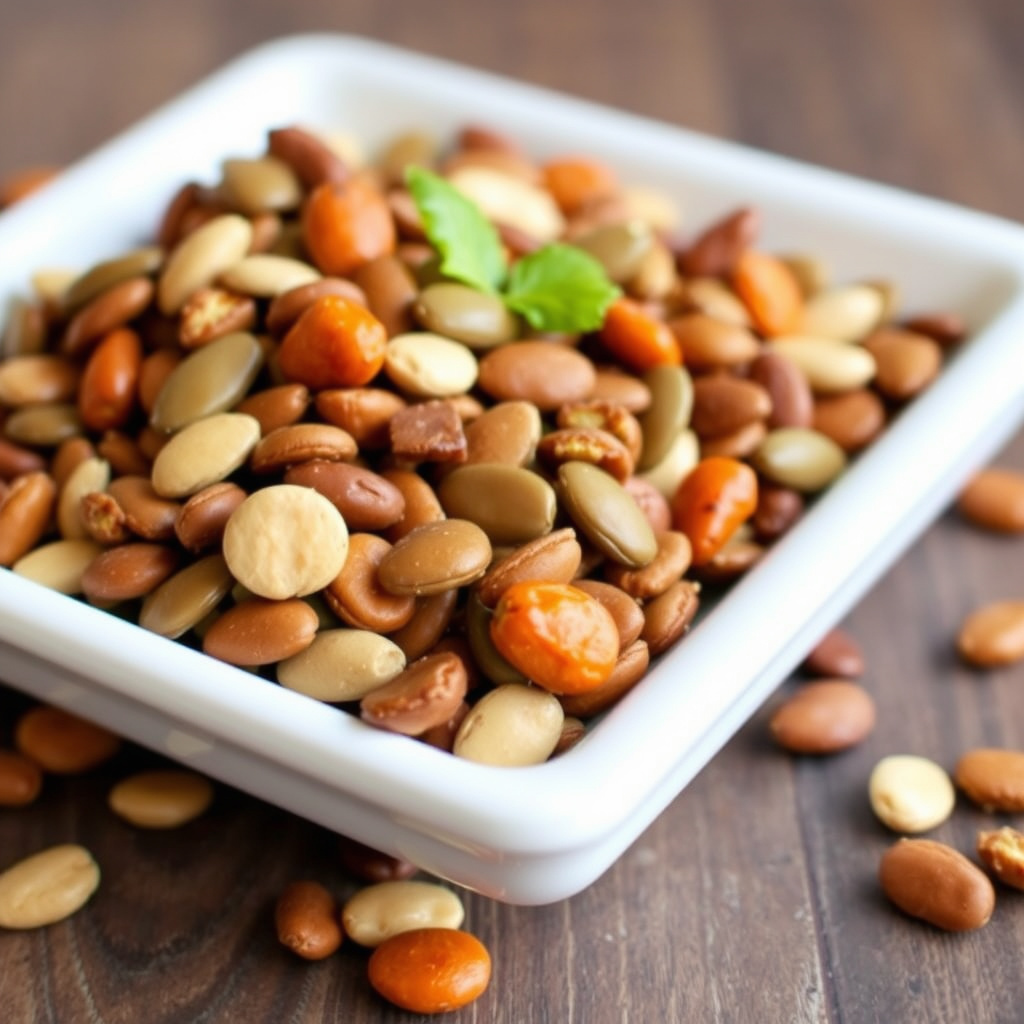 Chili-peanøtt- og gresskarkjernerblanding