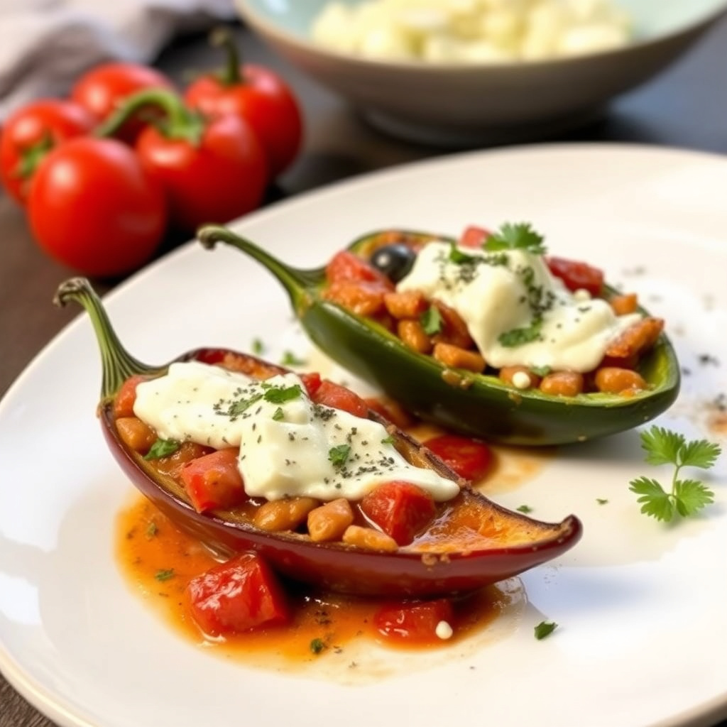 Chilipepper og Manchego-ost