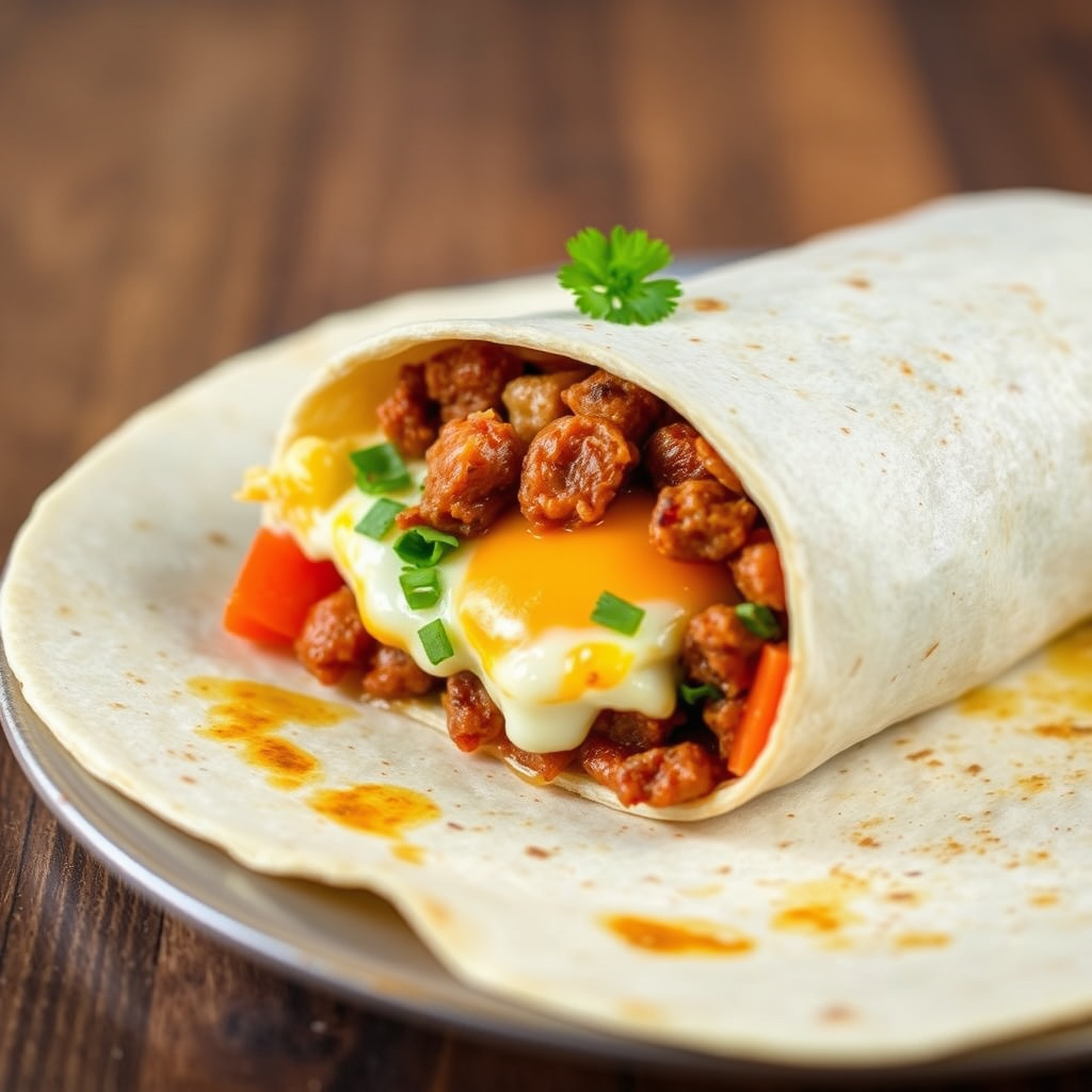 Chorizo-frokostburrito