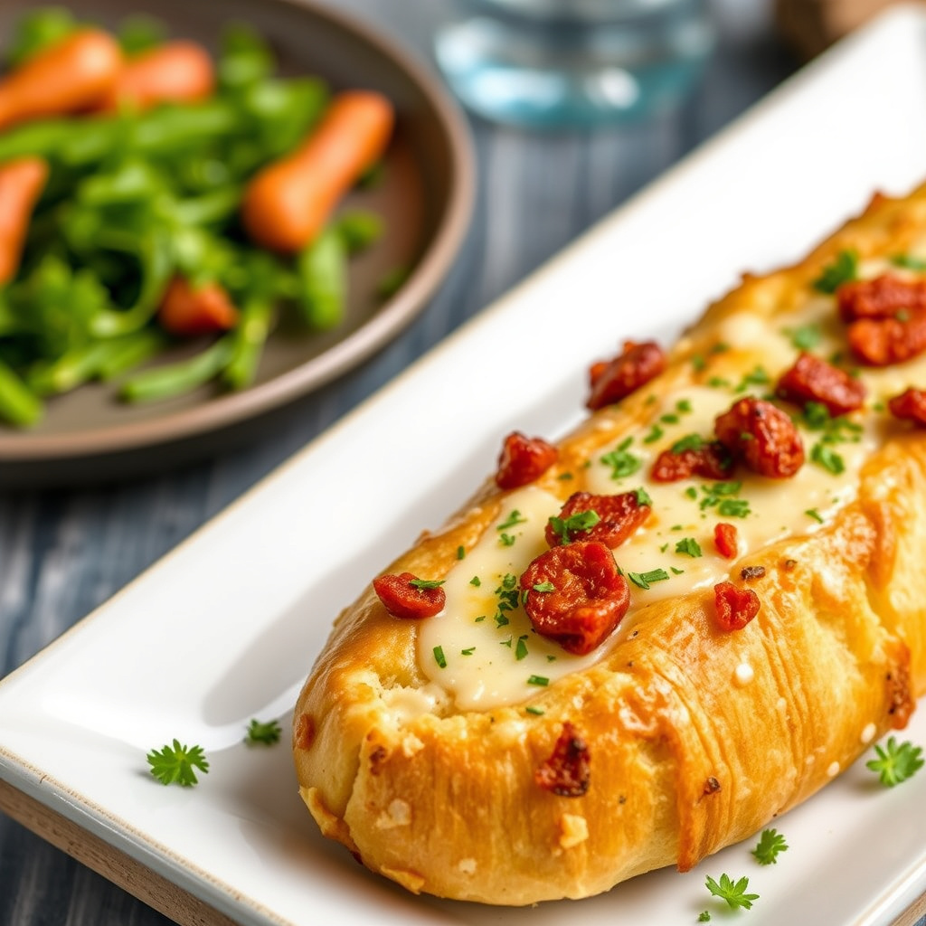 Chorizo- og ostebrød