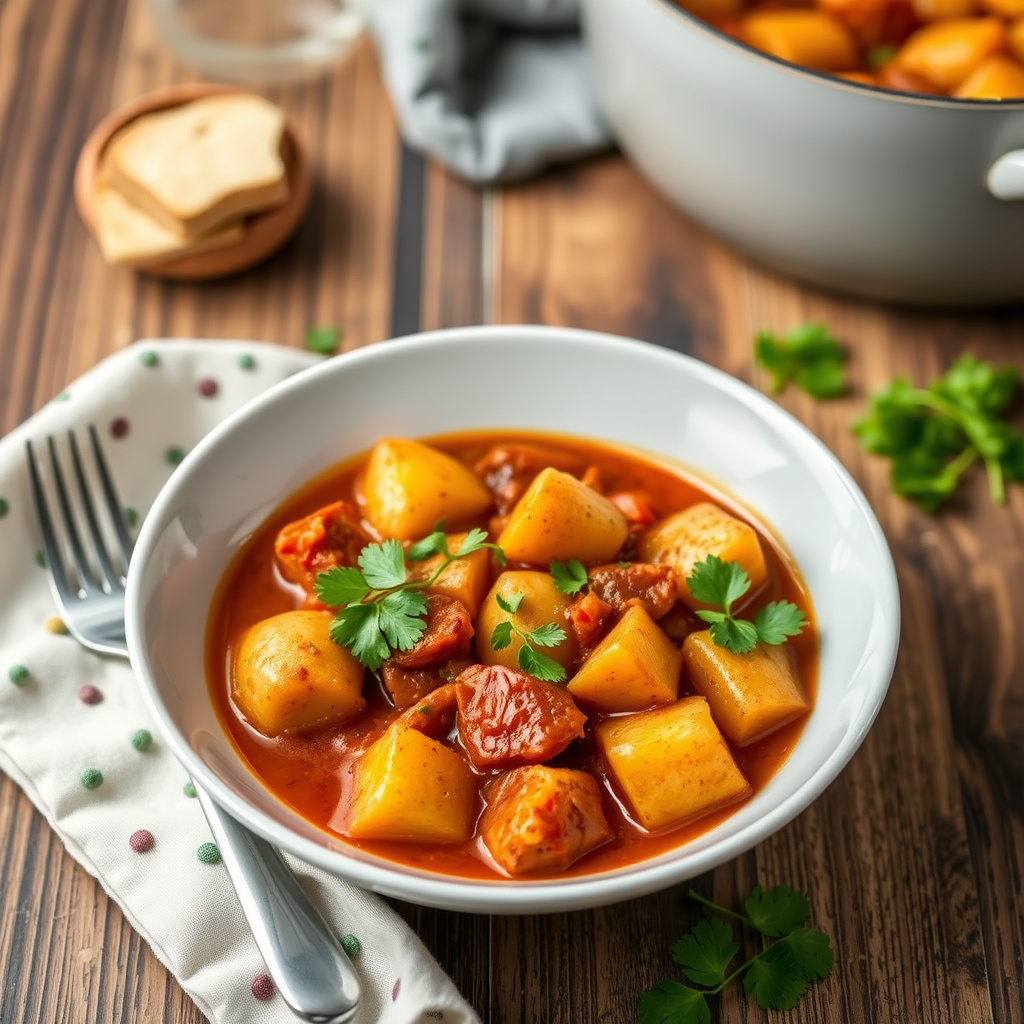 Chorizo- og potetgryte