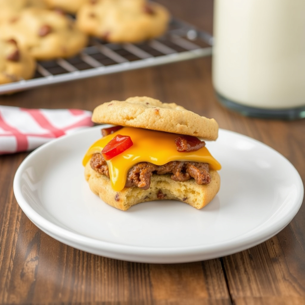 Philly Cheesesteak-inspirerte kjeks