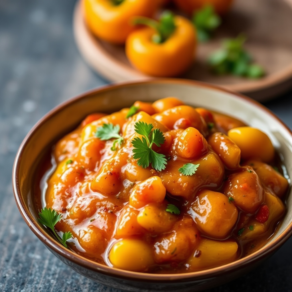 Creolsaus med gule paprika