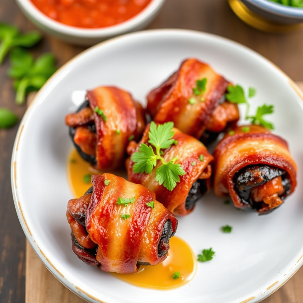 Dadler med chorizo og bacon