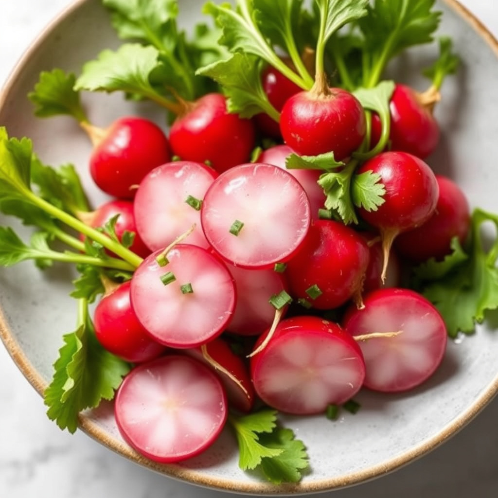 Dampede reddiker med smør