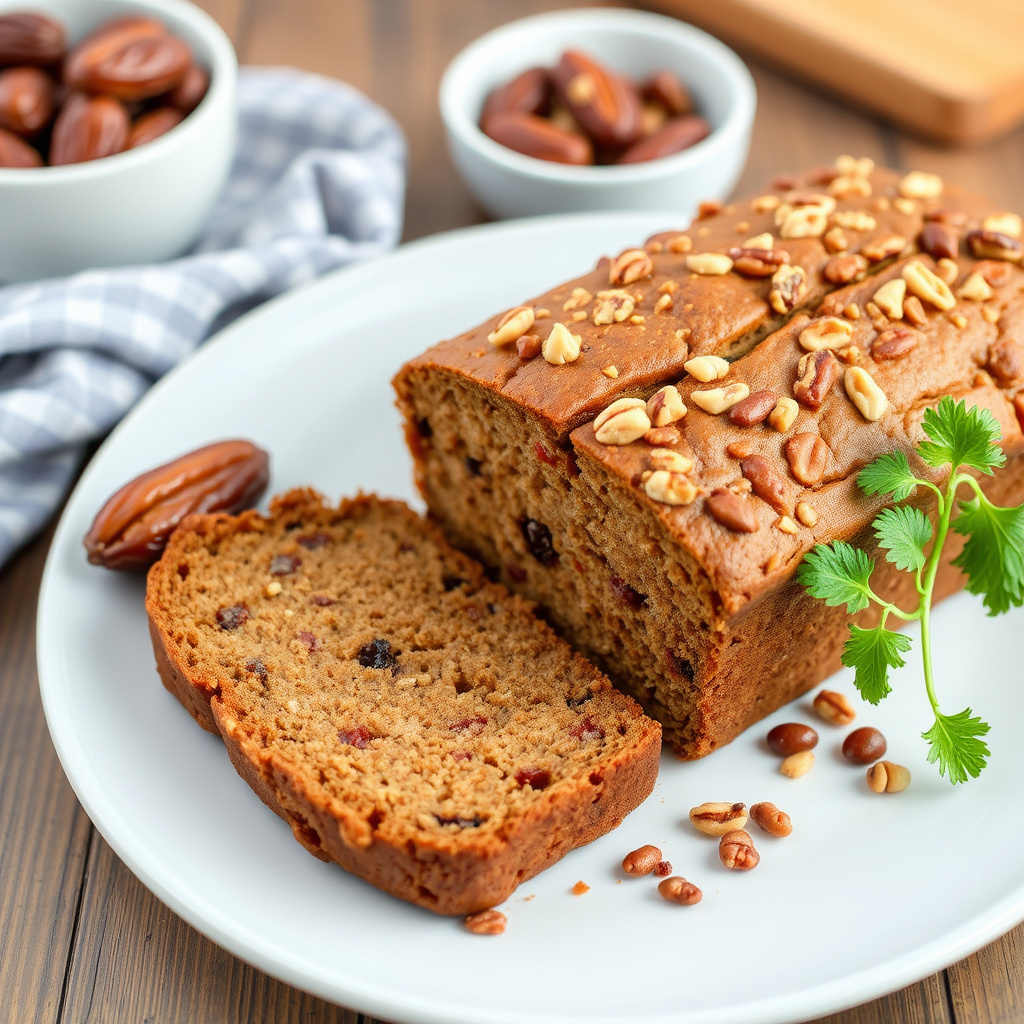 Dees date- og nøttebrød