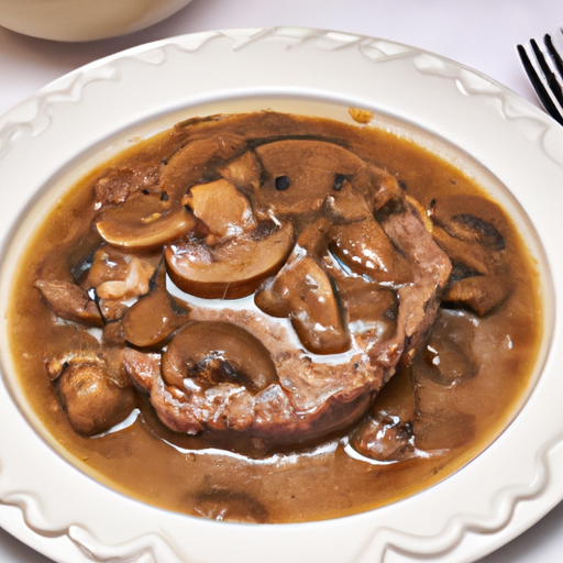 Deilige Salisbury-steaks i soppsaus