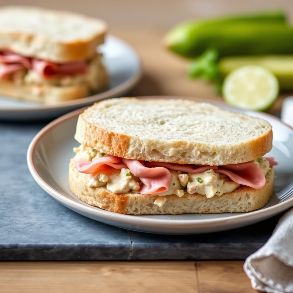 Deviled Ham- og syltesandwiches