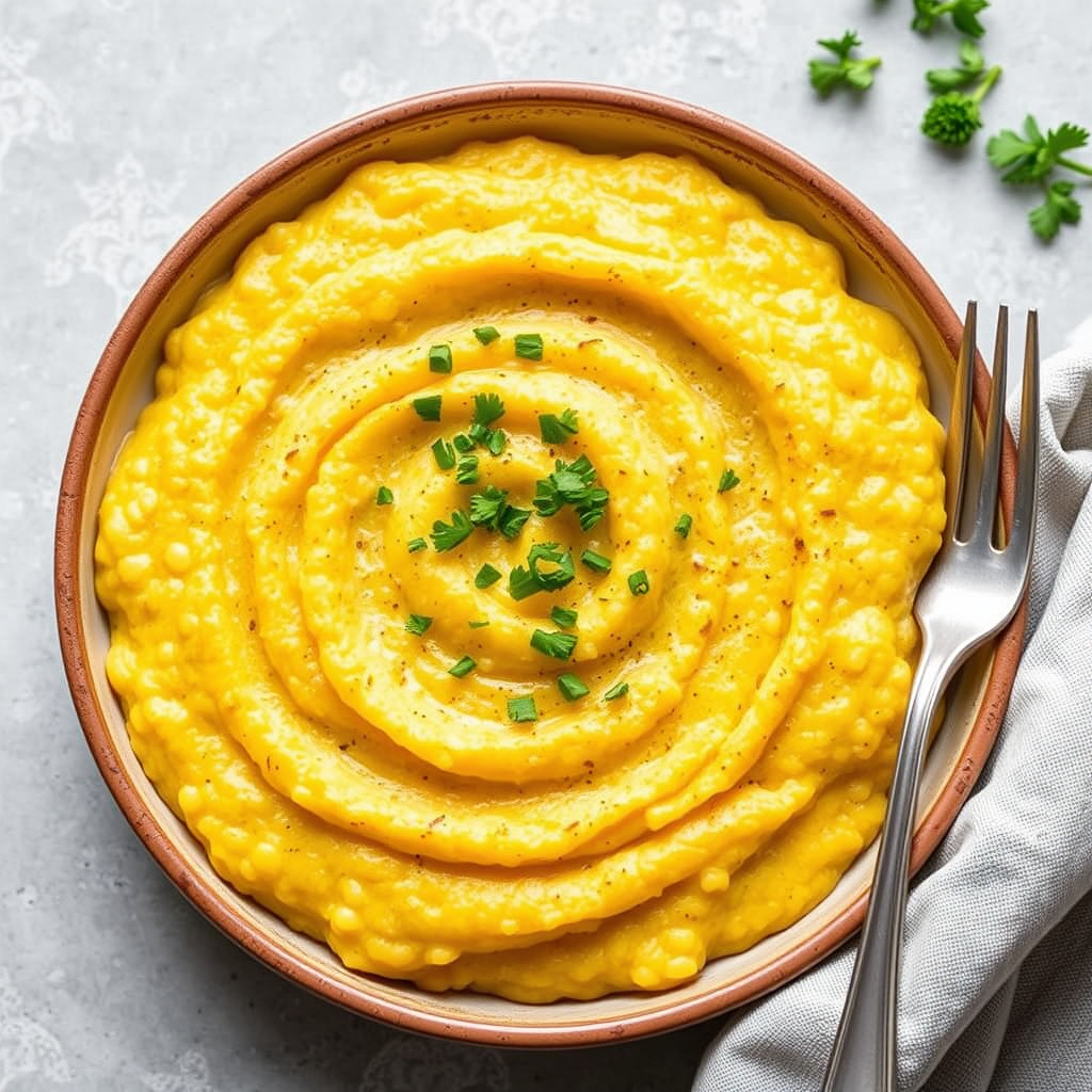 Dobbel polenta med maiskorn