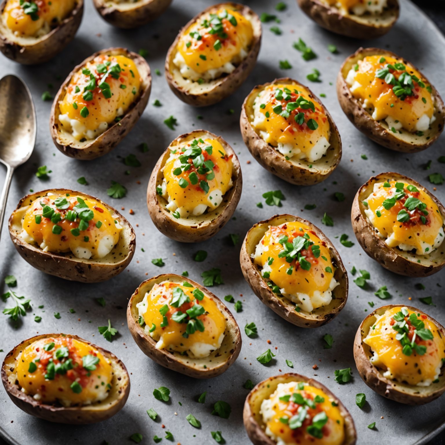 Dobbelbakte nye poteter