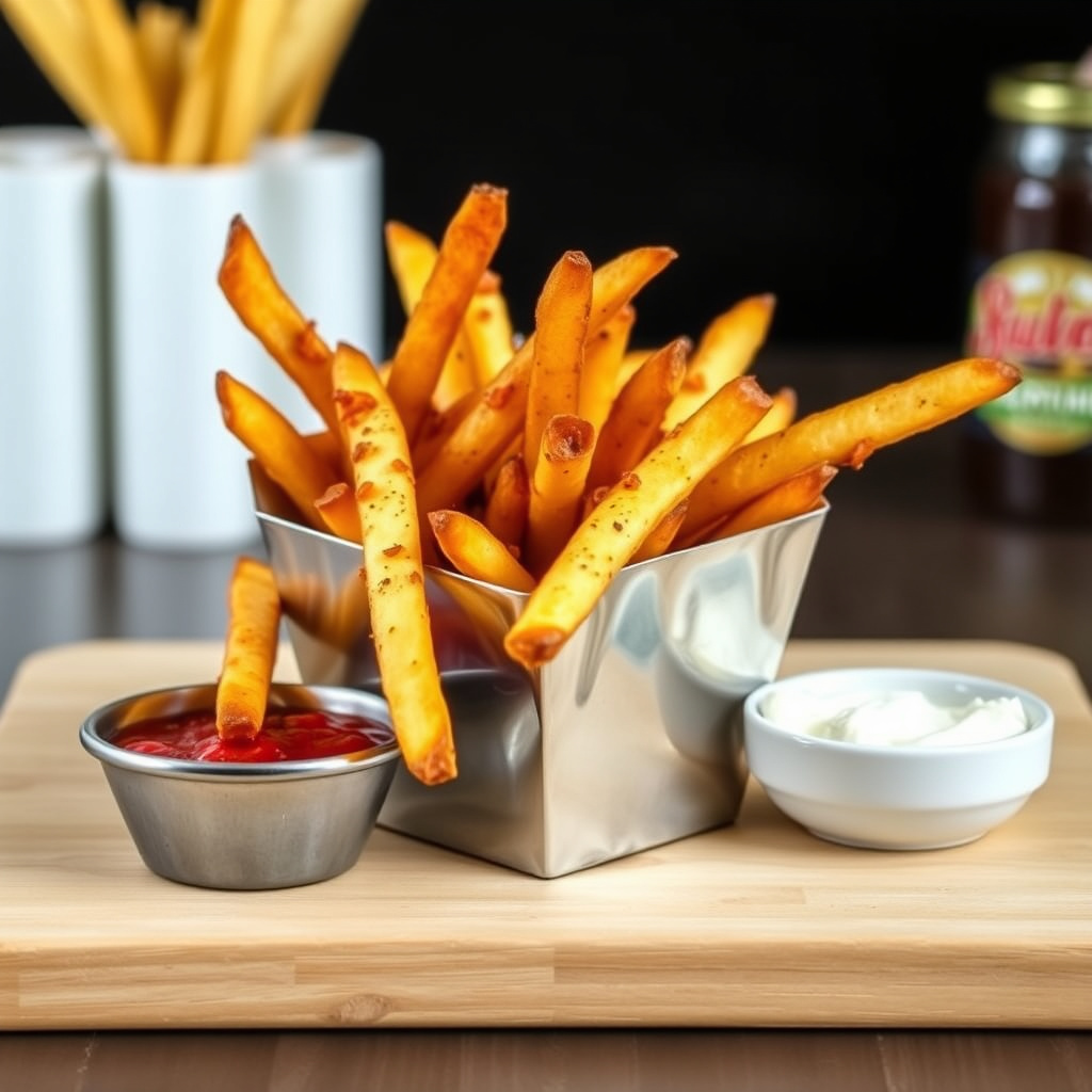 Dobbelstekte pommes frites