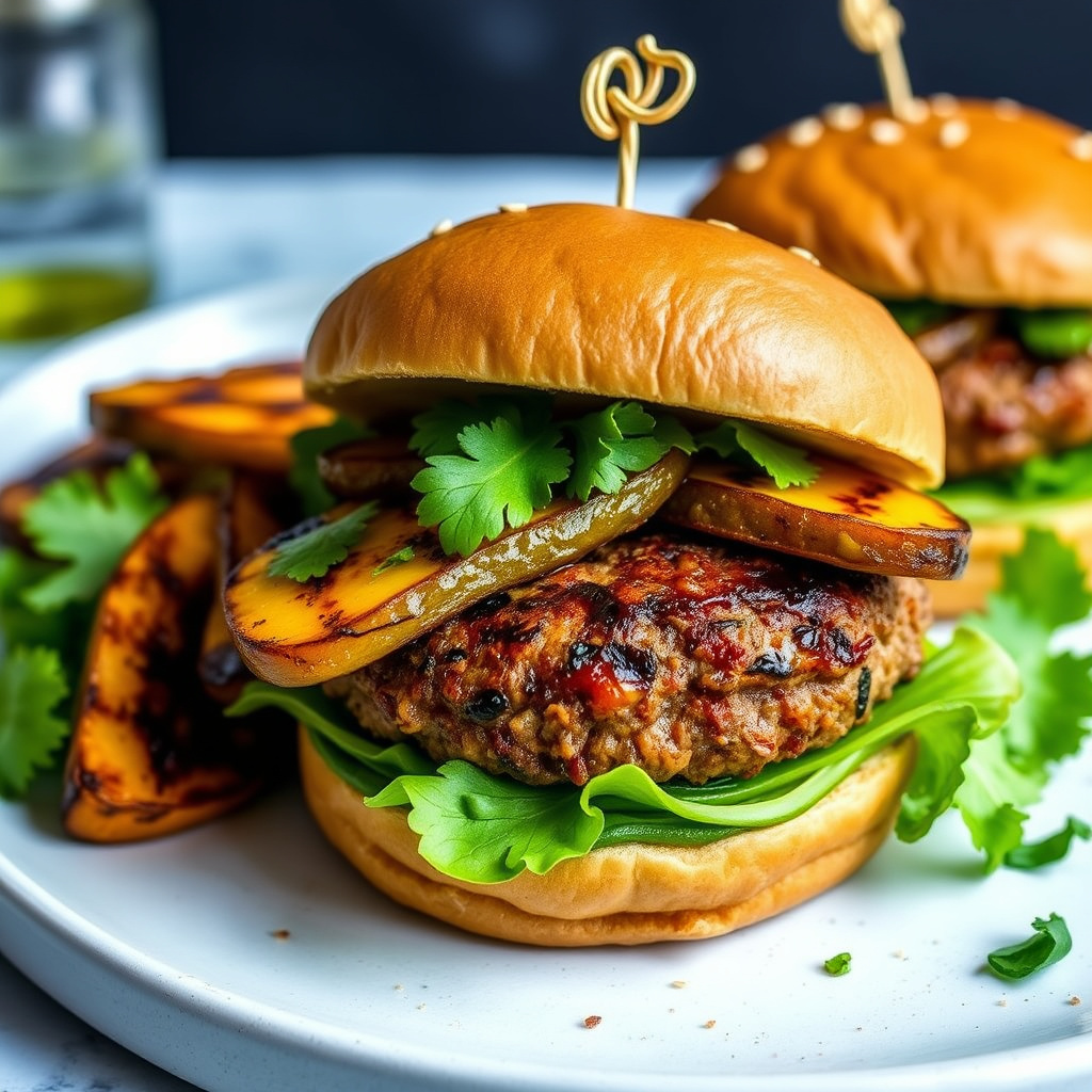 Dominikanske Chimichurri-burgere