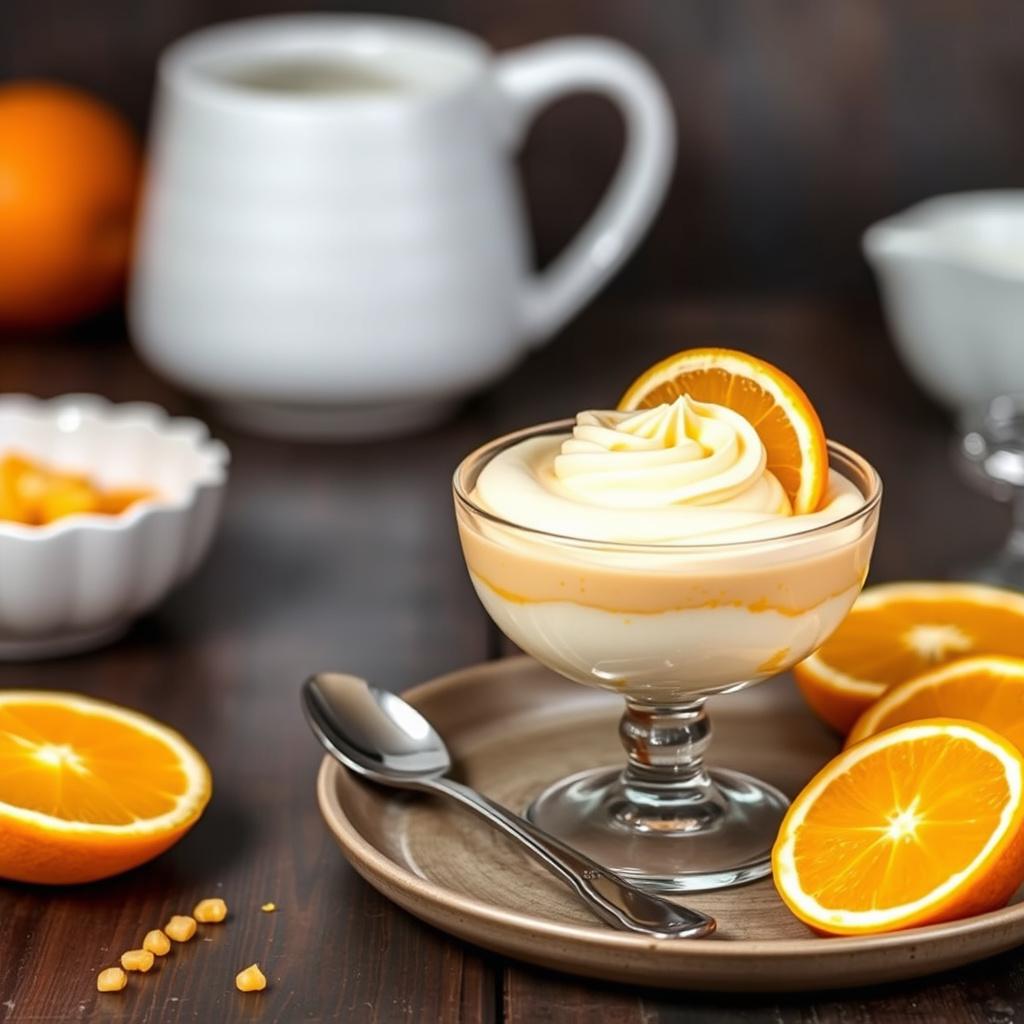 Drømmende oransje mousse