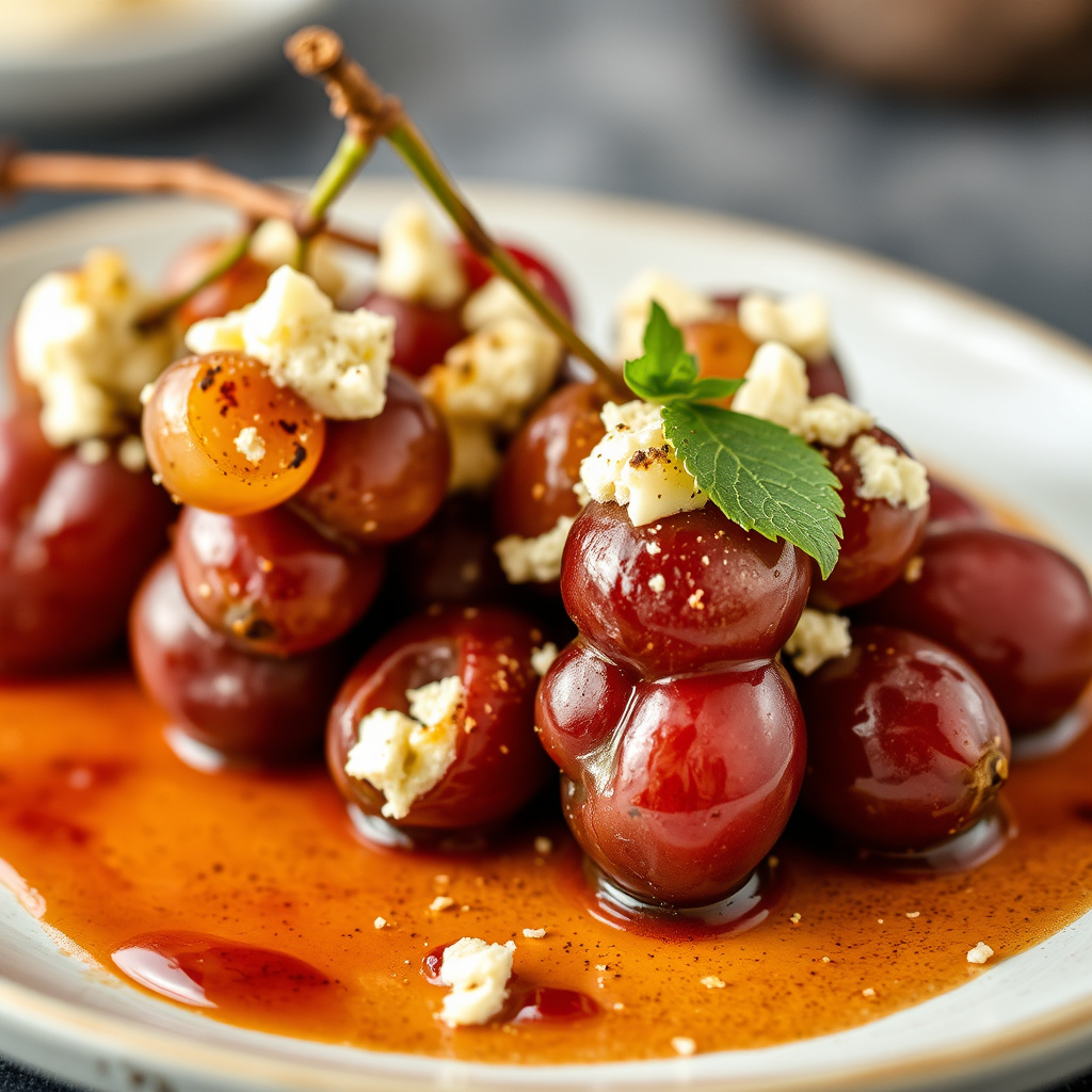 Druer fylt med chevre