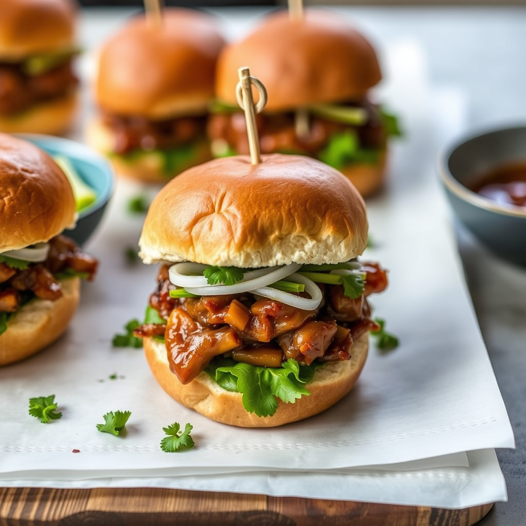 Duck Confit Sliders, Banh-Mi-stil