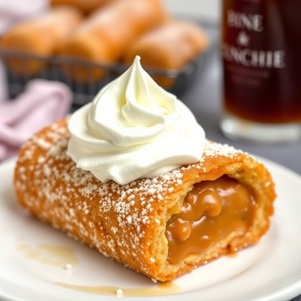 Dulce de Leche-churrototter med pisket krem