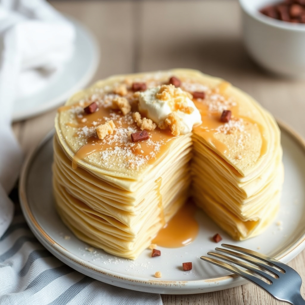Dulce de Leche-kremkake med pannekaker