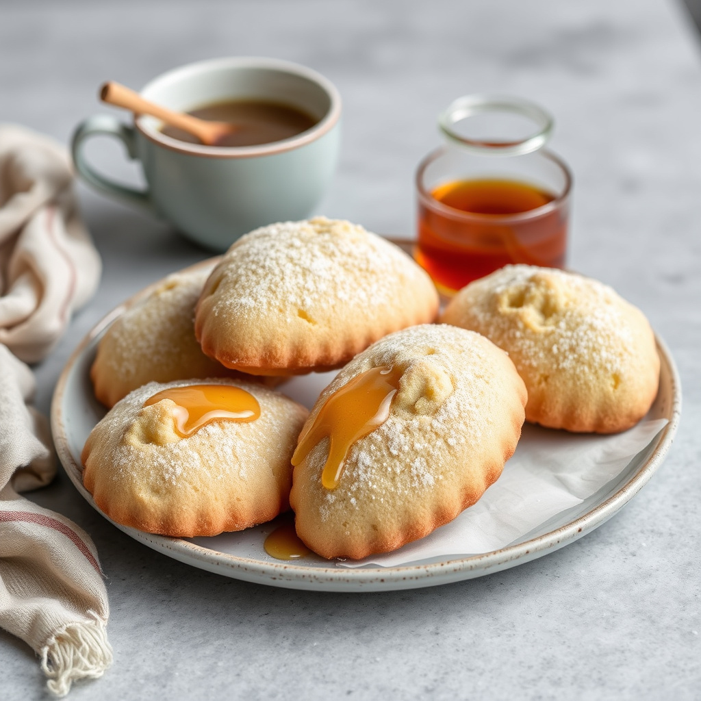 Earl Grey-te Madeleine-kaker med honning
