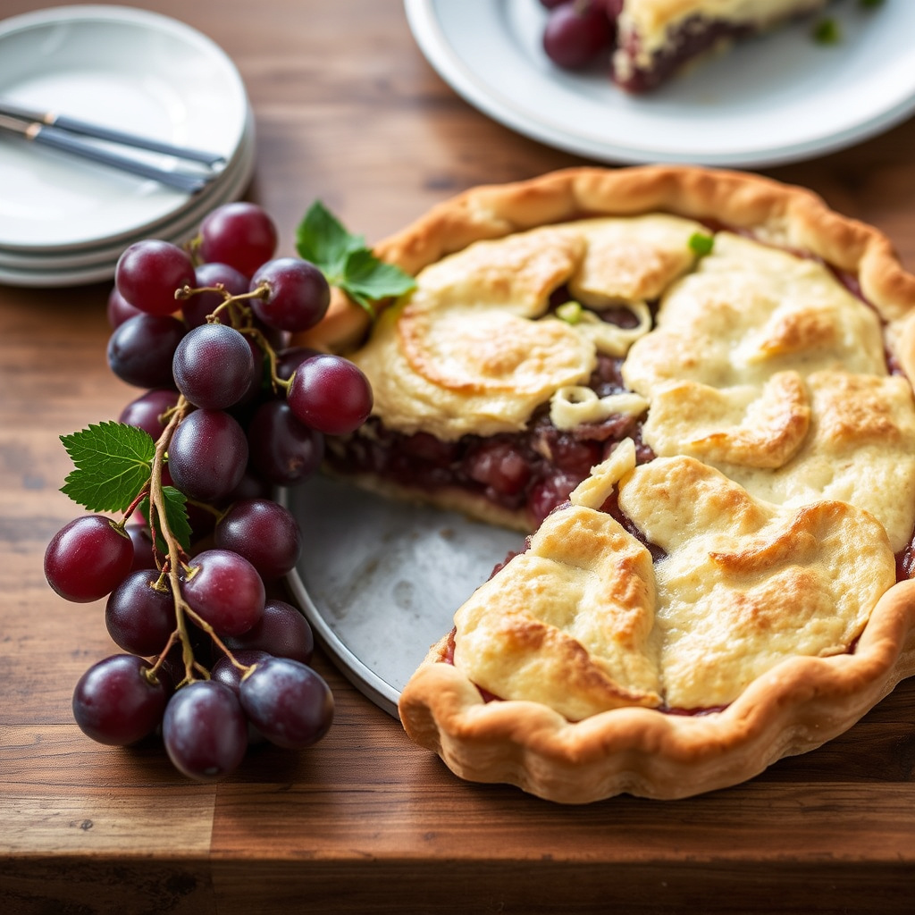 Eboo's ville scuppernong-kake (med druer)