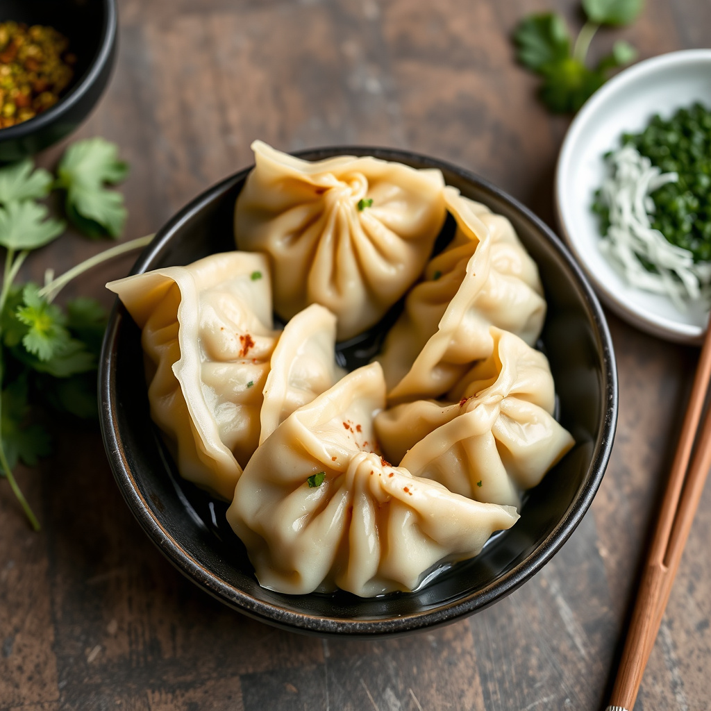 Edamame-dumplings