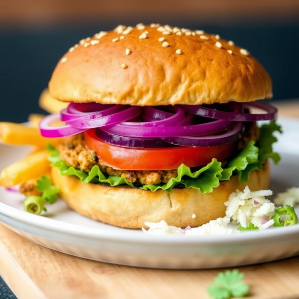 Edamame-vegetarburger