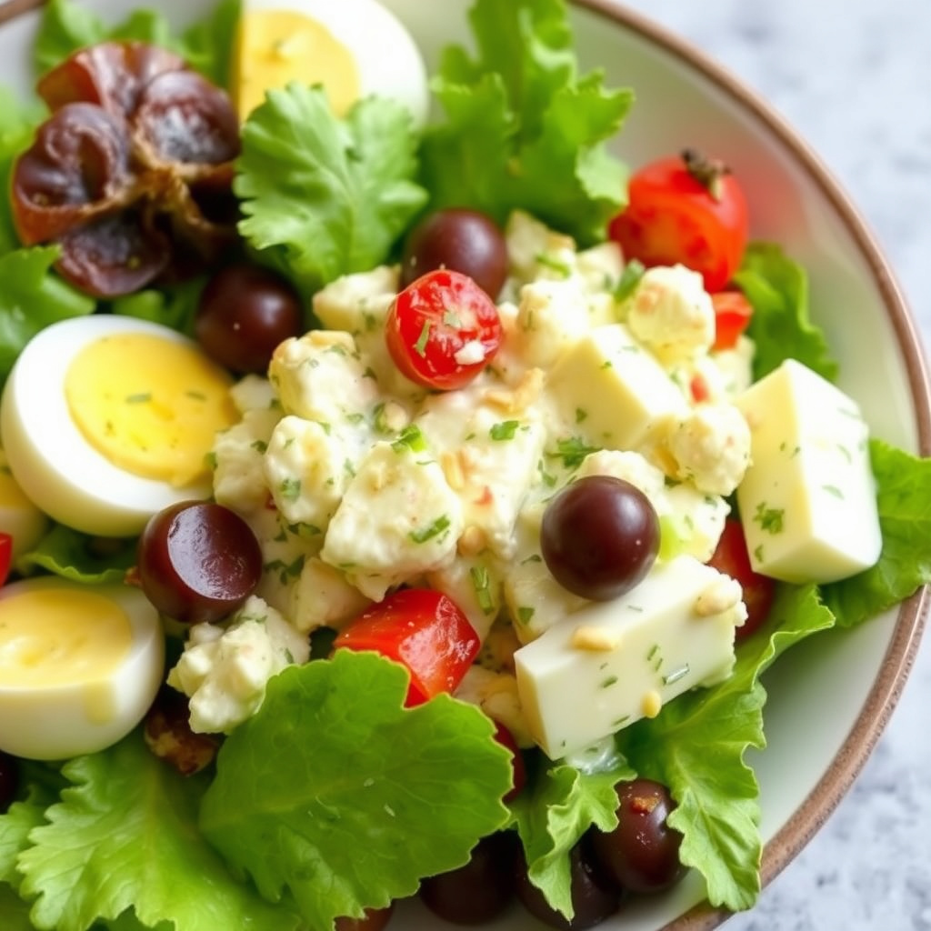 Eggefri eggerøre med salat