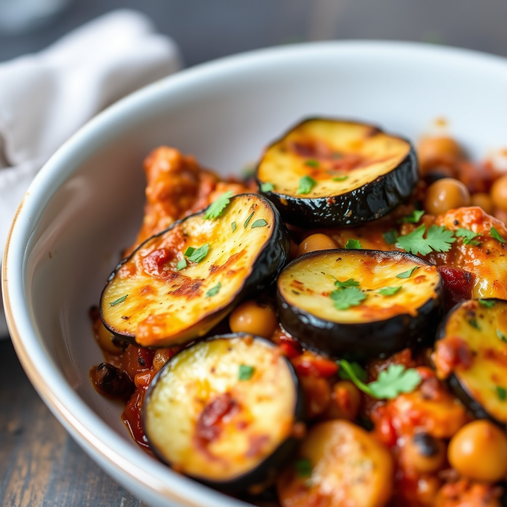 Eggplant- og squashgrateng