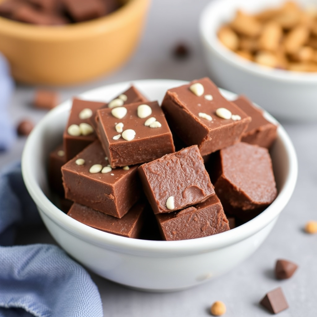 En bolle med sjokoladefudge