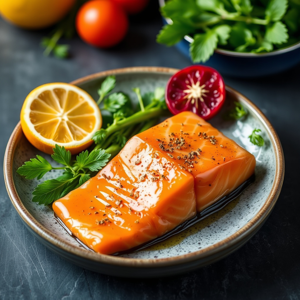 En dag med sitron- og sitrusmarinert laks