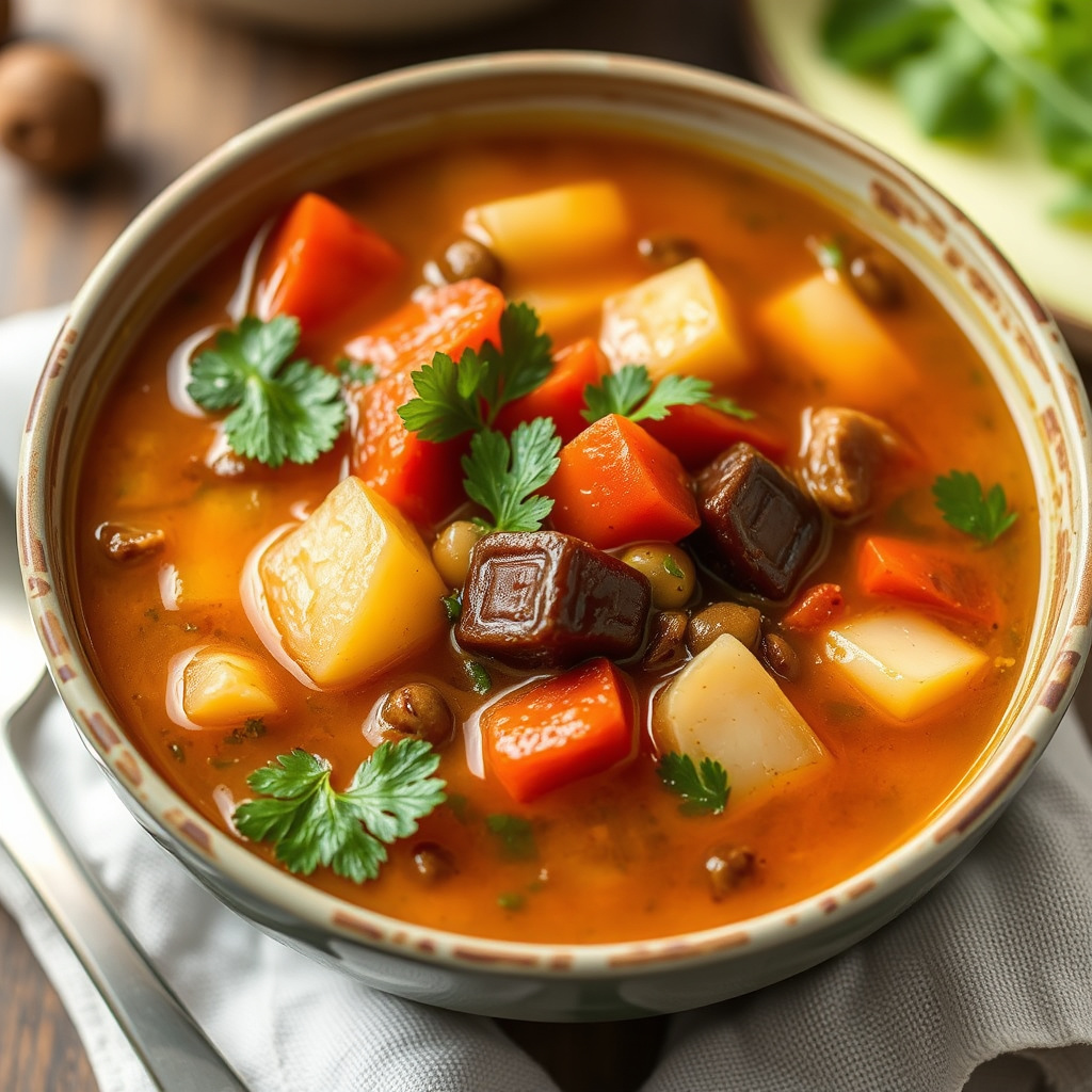 En deilig grønnsakssuppe