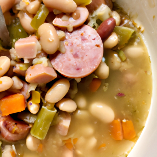 En enkel ham- og bønnesuppe