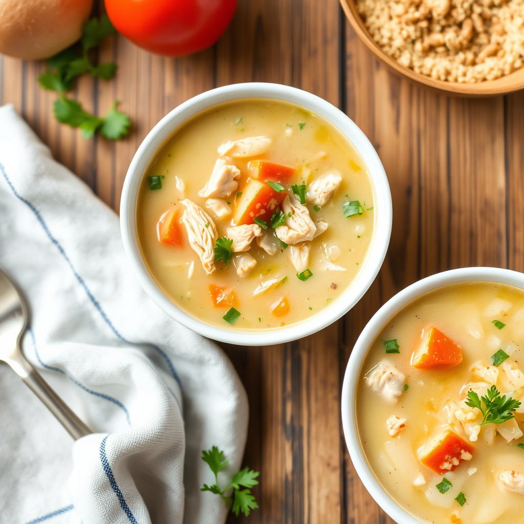 En enkel kyllingsuppe