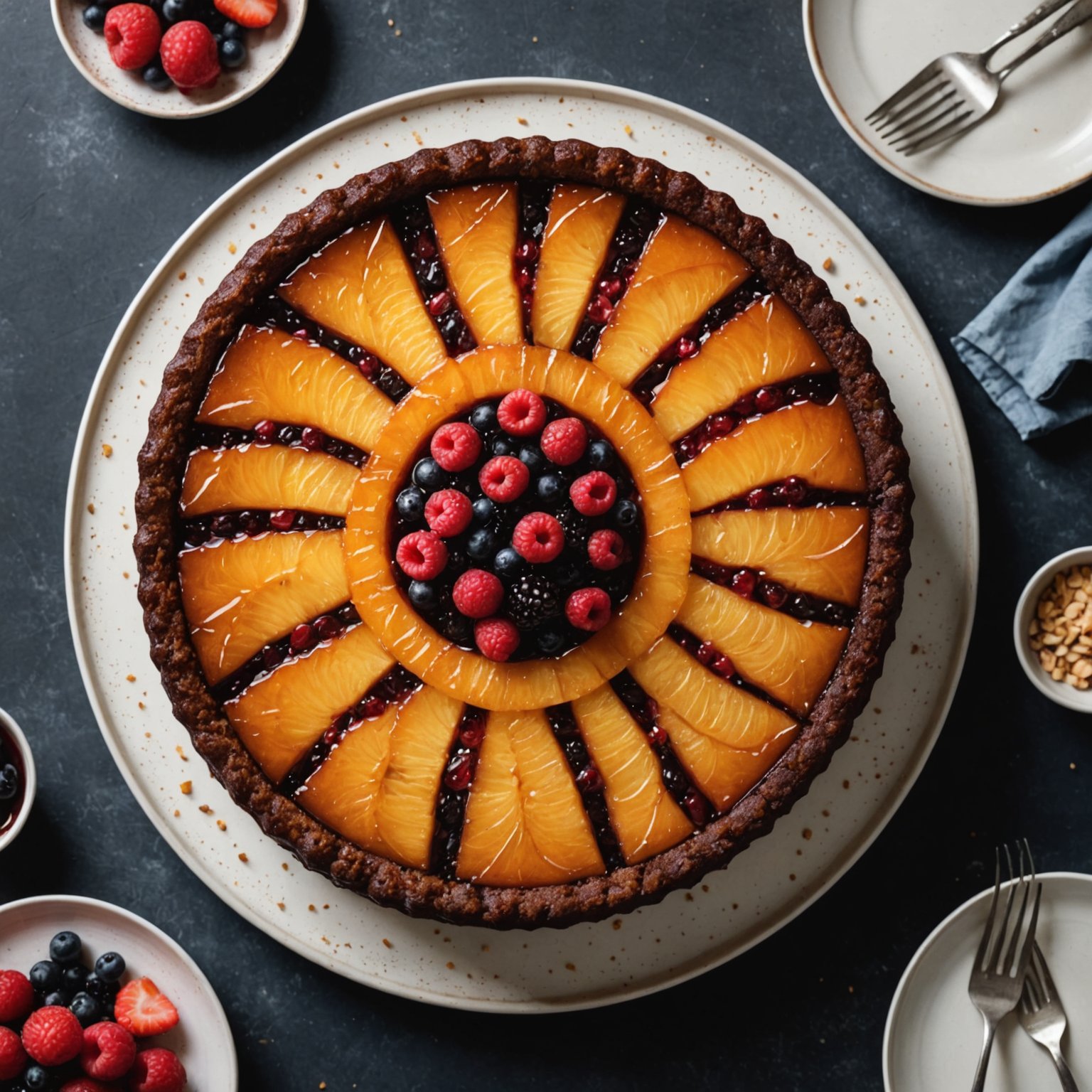 En enkel opp-ned-kake