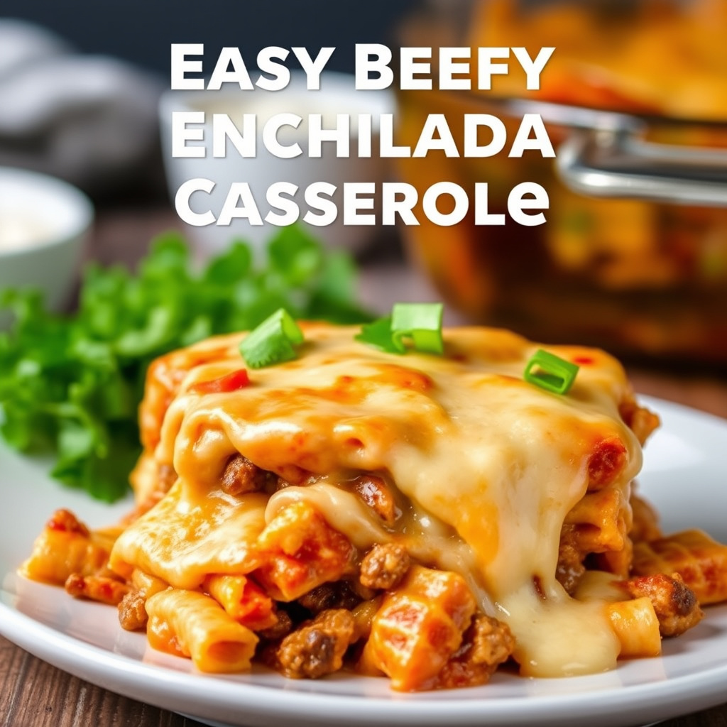 En enkel, saftig og ostete enchilada-grateng