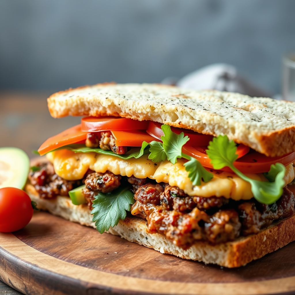 En sørlig nordafrikansk sandwich