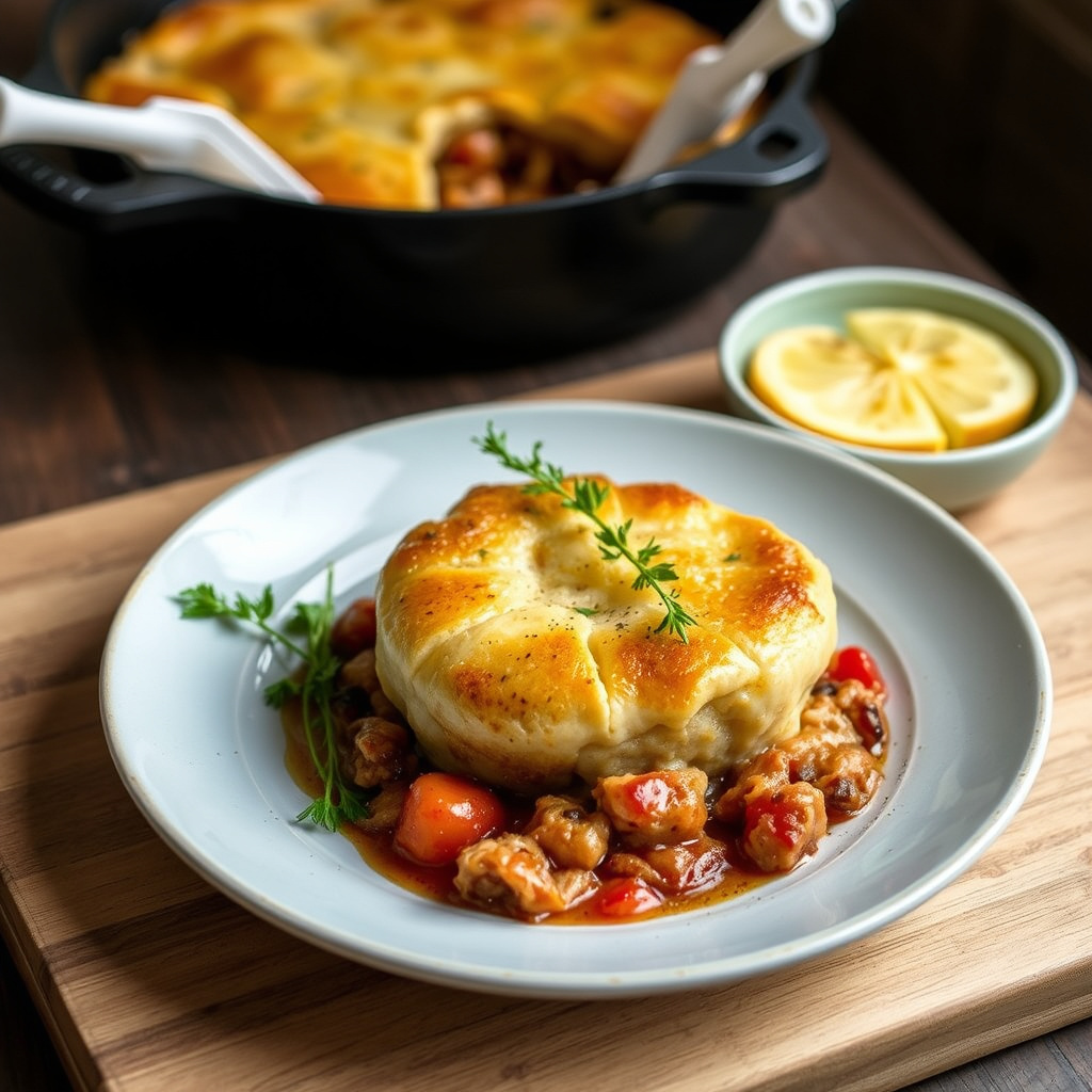 Klassisk kjøttpai med vilt og tørket frukt