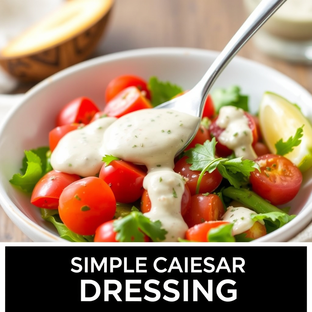Enkel Caesar-dressing