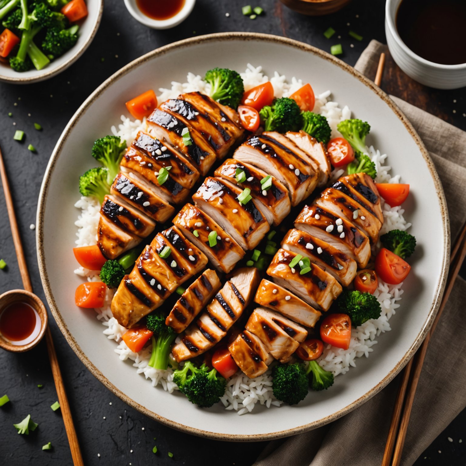 Enkel grillet kylling med teriyaki